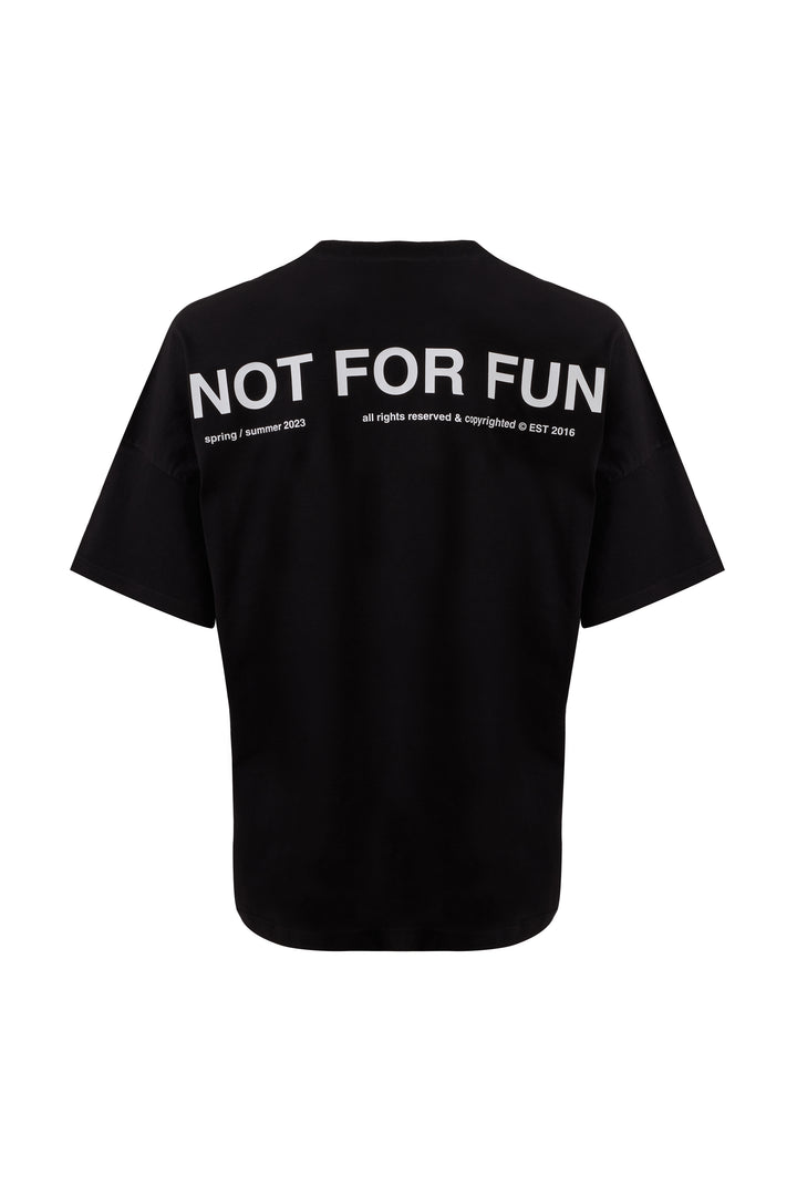 Not For Fun 001 / Drop Shoulder Oversize T-shirt