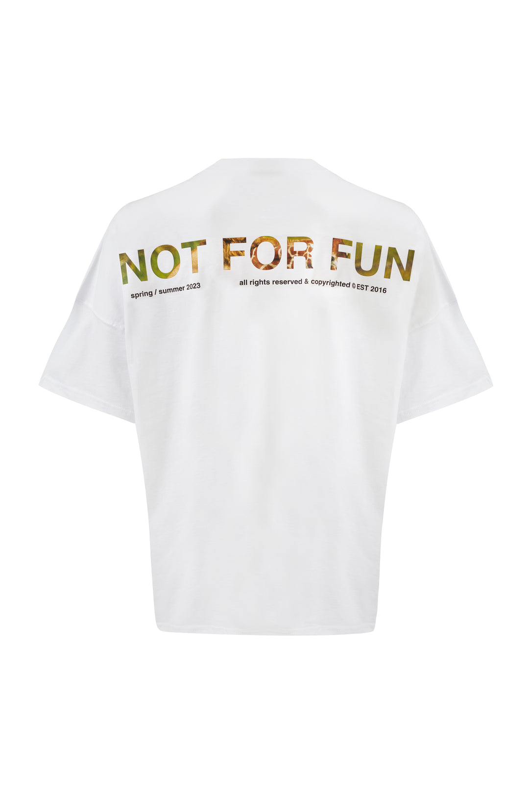 Not For Fun 008 / Drop Shoulder Oversize T-shirt