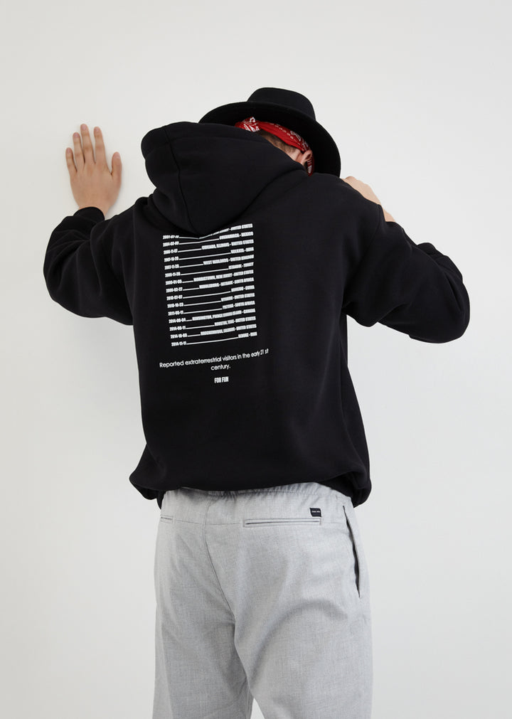 First Contact 2043 / Oversized Pullover Hoodie